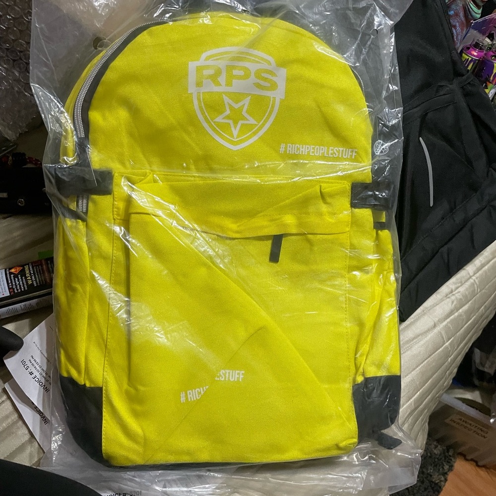 Rich people stuff smell proof back pack